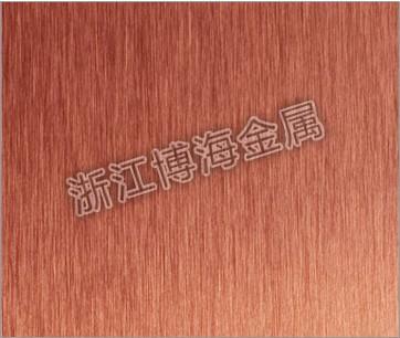 【浙江不锈钢】博海金属古铜金拉丝不锈钢板